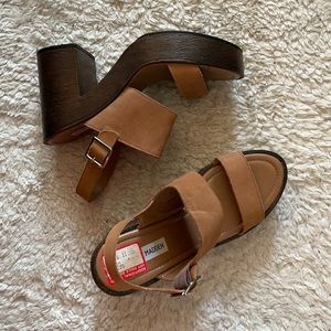 Brown Block Heel